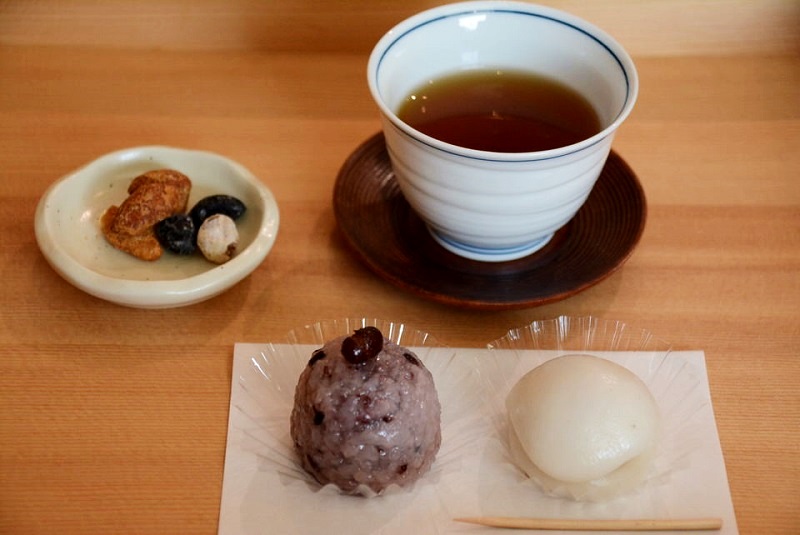 JYUJIRO-重次郎-のおはぎとお茶